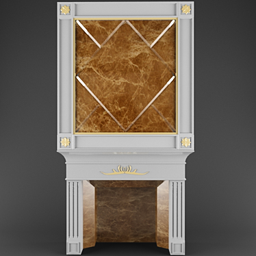 CozyGlow Fireplace 3D model image 1 