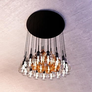 Elegant Vessel Chandelier 3D model image 1 