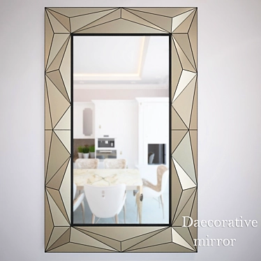Elegant Reflections: Decorative Mirror 3D model image 1 