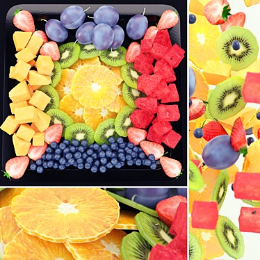 Fruit Medley Delight 3D model image 1 