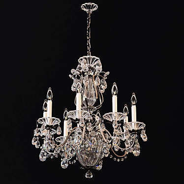 Elegant Schonbek Chandelier 1248-23 3D model image 1 