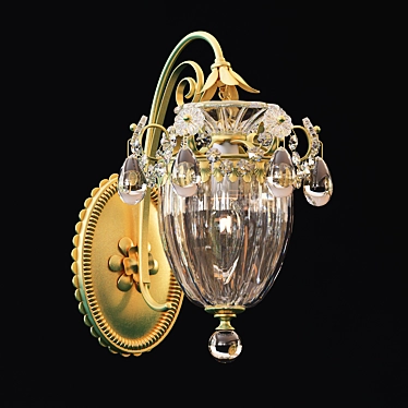 Schonbek Bagatelle Wall Sconce: Classic Elegance in Lighting 3D model image 1 