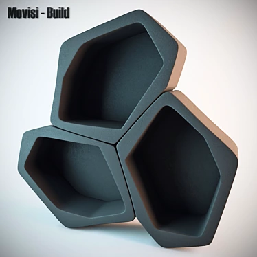Modular Bookshelves by Movisi - Build 3D model image 1 