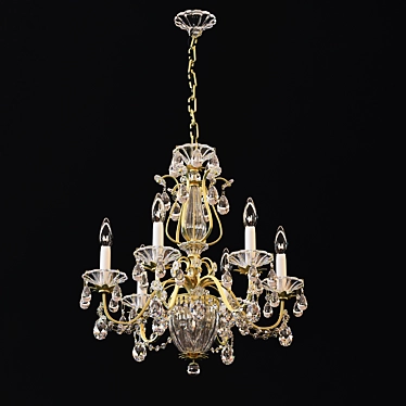 Elegant Schonbek Bagatelle Chandelier 3D model image 1 