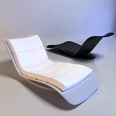  Sleek Rest: Futuristic Bench 3D model image 1 