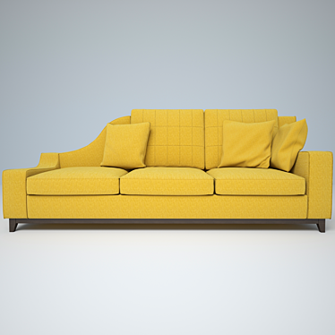 Modern Dormeuse Couch Bed by BEDDING 3D model image 1 