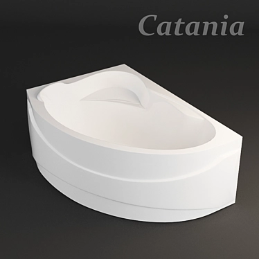 Elegant Catania Bath - Perfect Addition to Any Bathroom 3D model image 1 