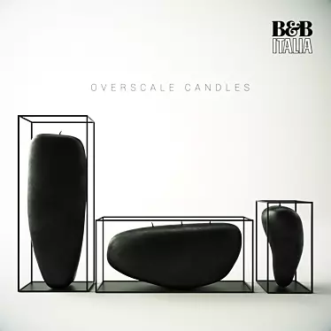 Sculptural Candle Collection 3D model image 1 