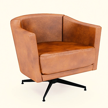Giorgetti Leather Chair: Exquisite Photo Replica 3D model image 1 