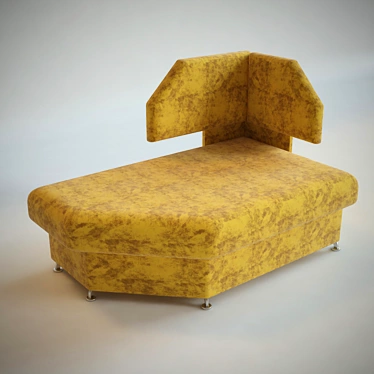 Velvet Ottoman: Luxurious and Compact 3D model image 1 