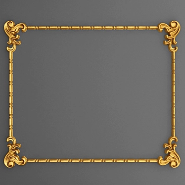 Elegant Stucco Frame 3D model image 1 