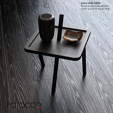 Modern Potocco Paco Side Table 3D model image 1 