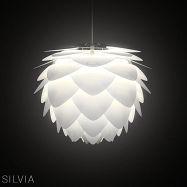 Elegant Silvia Pendant Lamp 3D model image 1 