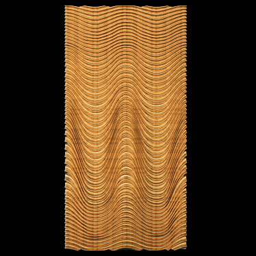 Elegant Wall Panel Décor 3D model image 1 