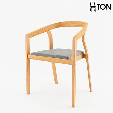 TON Armchair One: Sleek Design, Maximum Comfort 3D model image 1 