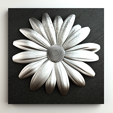 Delicate Daisy Flower Ornament 3D model image 1 