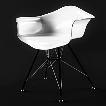 Lightweight Plastic Chair 3D model image 1 