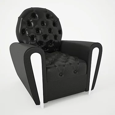 Versace Heritage Leather Chair 3D model image 1 