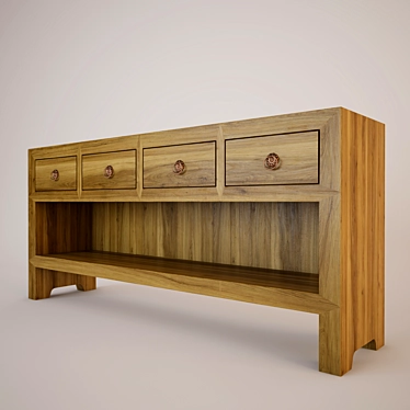 Country Style Chest by Naturedesign 3D model image 1 