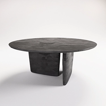 Title: Sleek Tobi-Ishi Stone Table 3D model image 1 