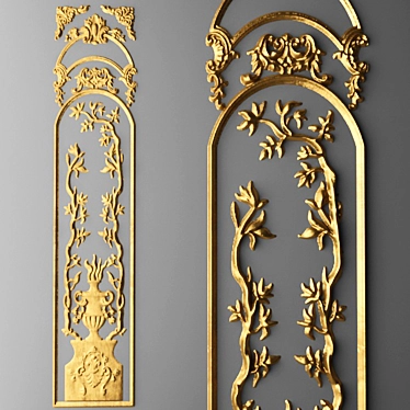 Elegant Stucco Frame 3D model image 1 