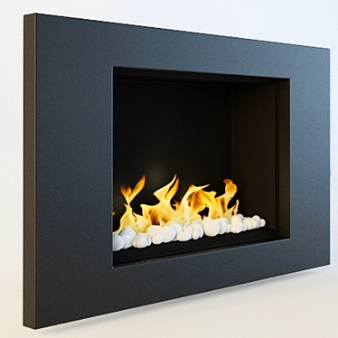 Goya Fireplace: Natural Elegance 3D model image 1 
