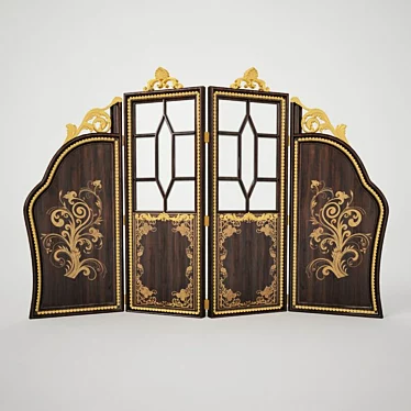 Russian Folding Screen 220cmx180cm 3D model image 1 