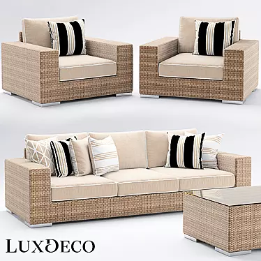 Riviera Outdoor: St. Tropez Sofa 3D model image 1 