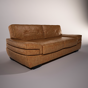Elegant B806 Natuzzi Sofa 3D model image 1 