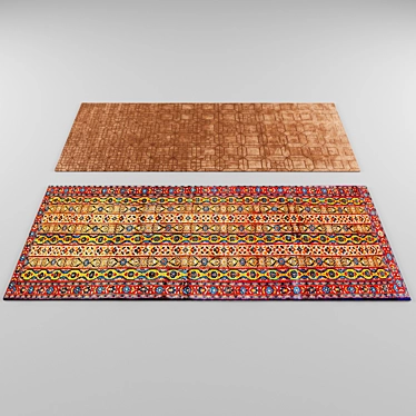 Elegant Long Carpets 3D model image 1 
