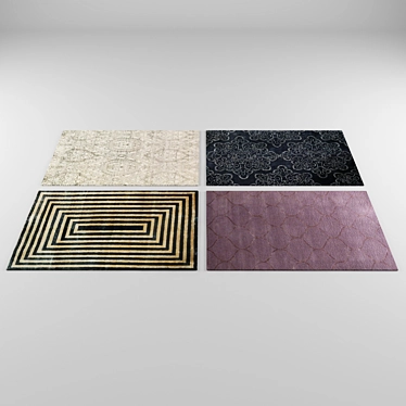 Luxury Morosso Area Rug 3D model image 1 