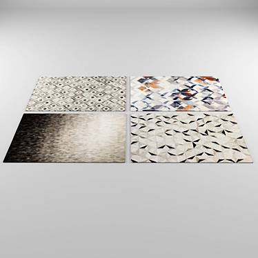 Luxury Shaggy Carpets 3D model image 1 