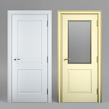 Elegant Interier Door - Model 13 3D model image 1 