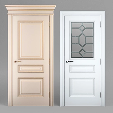 Elegant Interier Door Model 16 3D model image 1 