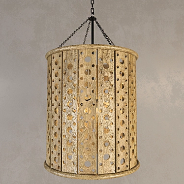 Elegant Rustic Pendant Lighting 3D model image 1 