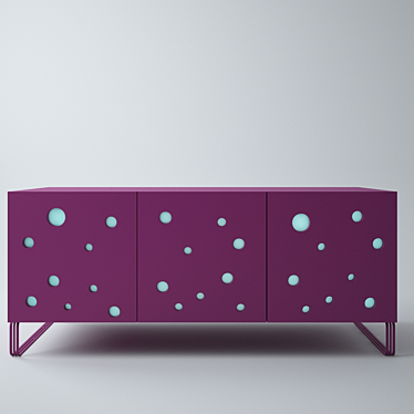 Dot Decor Dresser 3D model image 1 