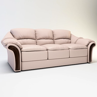 Elegant Modern Sofa 3D model image 1 