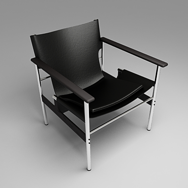 Elegant Pollock Arm Chair 3D model image 1 