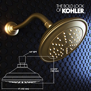 Kohler Artifacts Shower Faucet 3D model image 1 
