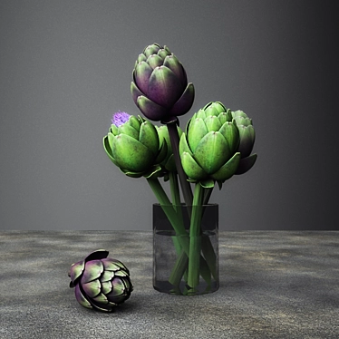 Artichoke Bouquet: Delicious & Nutritious! 3D model image 1 