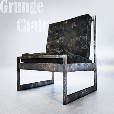 Vintage Grunge Chair 3D model image 1 