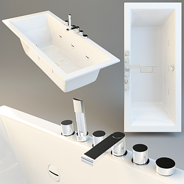 Luxurious Teuco Wilmotte Bathroom Set 3D model image 1 