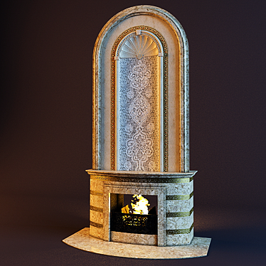 In-Wall Fireplace 3D model image 1 