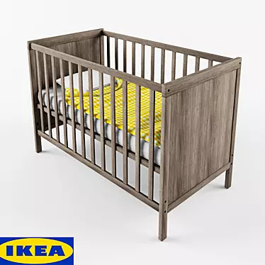  IKEA Sundvik Kids Bed & Drawers 3D model image 1 