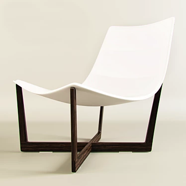 Elegant Jade Armchair: Stylish Comfort 3D model image 1 