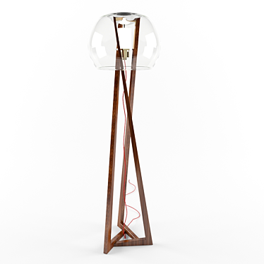 Cattelan Italia Compass: Elegant Floor Lamp 3D model image 1 