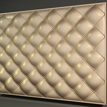 Soft Wall Decor: Versatile Bed Backrest 3D model image 1 