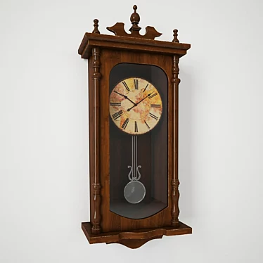 Rhythm CMJ302ER06 | Japanese Clock with Elegant Design 3D model image 1 