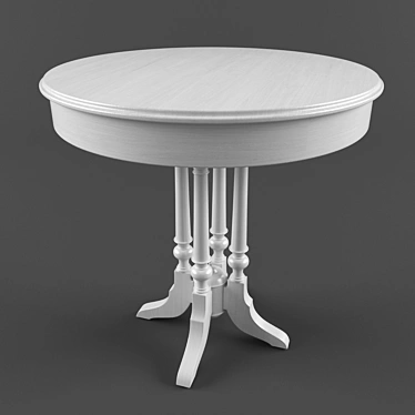 Elegant White Table 3D model image 1 