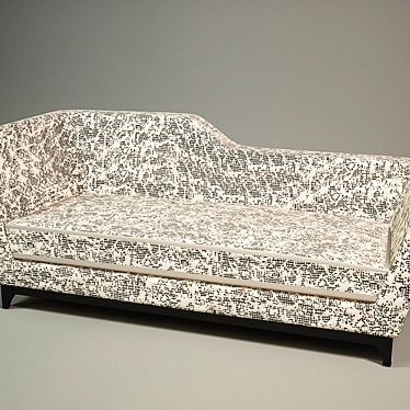 Sleek Modern Sofa | Handcrafted Design 3D model image 1 